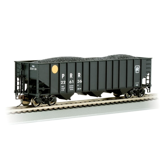 Bachmann Industries HO 100-Ton 3-Bay Hopper PRR/Yellow Ball #226136 BAC18713 HO Rolling Stock