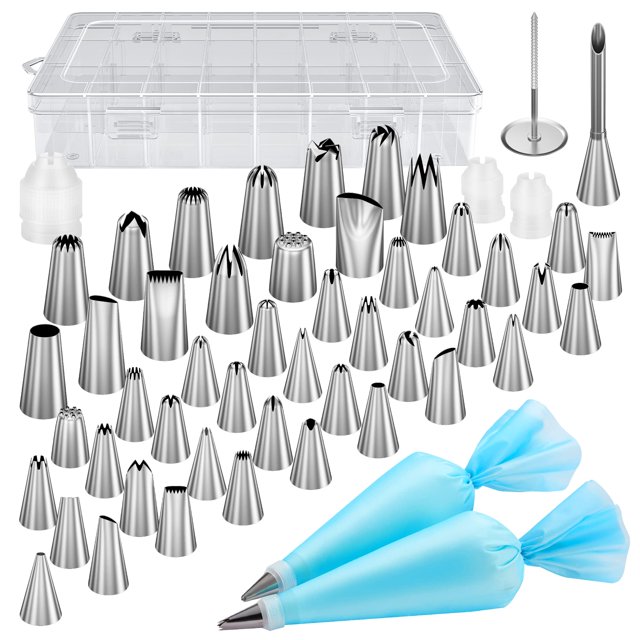 Kit de decoración de pasteles Kootek con 54 boquillas y mangas de 30 cm