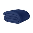thumbnail image 6 of Sm:)e Navy Blue Blanket, Super Soft Flannel Fuzzy Plush Cozy Blanket, 50x60 Inch, 6 of 12