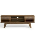 thumbnail image 3 of Allora Modern Wood Media Console TV Stand for TVs up to 50" in Walnut, 3 of 7