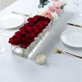 thumbnail image 3 of Florero de AcríLico Transparente 12 Agujeros Centro Mesa Floral Rectangular para Comedor Moderno, 3 of 5