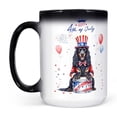thumbnail image 2 of Happy 4th of July Patriotic Afghan Hound Marching Band Uniform Balloons Fireworks Heat Color Changing Mug Dog Lover Magic Coffee Mug - 13009, 2 of 4