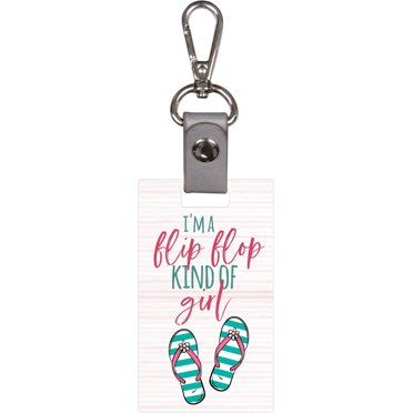 Let Your Light Shine Classic White 3 5 X 2 5 Wood And Metal Key Chain With Clasp Walmart Com