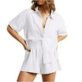 thumbnail image 2 of Heisall Two Piece Sets for Women Short Sleeve Tops and Shorts with Pockets Casual Lounge Sets Summer Outfits, 2 of 9