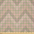 thumbnail image 2 of Ambesonne Beige Tan Fabric by the Yard Microfiber, Zigzag Lines Geometric, 3 Yards, Blush Warm Taupe, 2 of 2