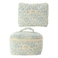 thumbnail image 3 of Bolsa de maquillaje acolchada multiusos, estuche portátil para cosméticos para mujeres y niñas, bolsas de aseo para sombra de ojos, lápiz labial,, 3 of 8