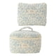 thumbnail image 3 of Bolsa de maquillaje para mujer, organizador de maquillaje de gran capacidad, estuche de cosméticos acolchado para lápiz labial, 2 uds., 3 of 5