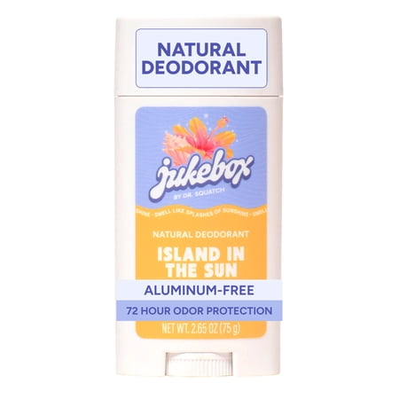 Jukebox Womens Aluminum Free Deodorant - Natural Deodorant for Women  Island in the Sun  2.65 Oz