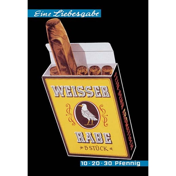 Weisser Rabe Cigars Museum quality giclee print canvas wrap(20" x 30")