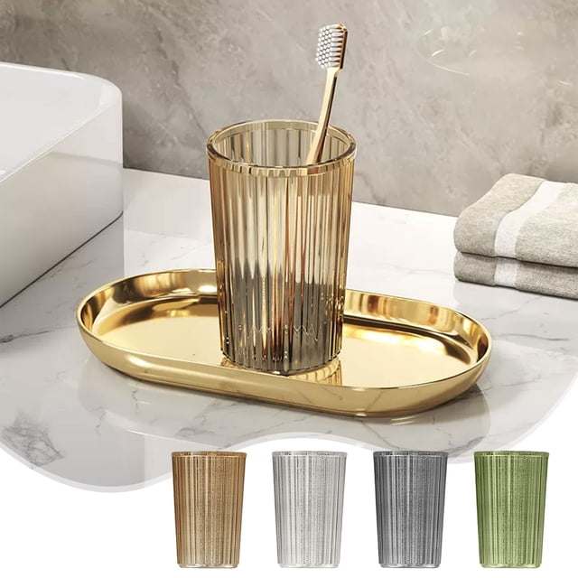 Sentmoon Bathroom Cups Toothbrush Cup Mouthwash Mug Household Brushing Cup Convenient Wash Cup Mug Couple Brushing Cup Travel Toothpaste Cup Set