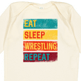 thumbnail image 4 of Inktastic Eat Sleep Wrestling Repeat Boys or Girls Long Sleeve Baby Bodysuit, 4 of 5