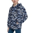 thumbnail image 2 of Daiia Dragon for Boys Fashion Hoodies & Sweatshirts with Kangaroo Pocket,Hooded Sweatshirt for Kid, Breathable& Moisture Wicking-Small, 2 of 6