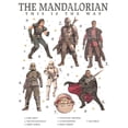 thumbnail image 2 of Men's Star Wars: The Mandalorian Character Guidebook  Pull Over Hoodie White 2X Large, 2 of 4