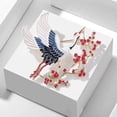 thumbnail image 3 of lanema Unique Cranes And Plums Blossom Women's Brooch Crafted With Superior Alloy For Adding Elegances To Any Outfit, 3 of 8
