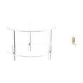 thumbnail image 1 of Mesa Auxiliar De Acrílico Transparente Con Organizador De Pared Plegable, Mesa Auxiliar Compacta Para Bebidas, Mesita De Noche, Mueble De Noche, Fácil Montaje Para Sala De Estar, Baño,, 1 of 8