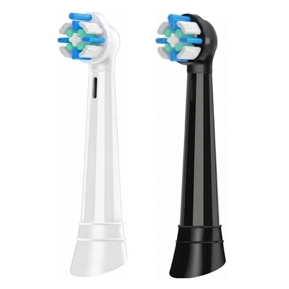 For Oral B iO 10 9 8 7 6 5 4 3 SeriesToothbrush, Soft Bristles，2PC 1Black 1White Brush Heads Toothbrush Replacement Heads for Oral-B iO Series Electric Toothbrush