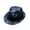 Dark blue, variant on Sun Hat for Women Men Parent Child Wind Travel Tree Printing Paper Jazz Sun Hat Summer Hats