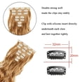 thumbnail image 4 of Extensiones de cabello con clip, 7 piezas, 22 pulgadas de largo, pelo sintético ondulado y rizado, cabello ondulado natural para mujeres y niñas, 4 of 4