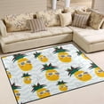 thumbnail image 2 of SKYSONIC 80x58 inches Lightweight Soft Area Rug Mat Indoor Floor Rugs Home Decoration for Kids Room Living Room Pineapples Wear Sunglass, 2 of 6