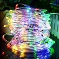 thumbnail image 4 of Solar String Lights  Each 39FT 100LED Outdoor Twinkle Lights  Outdoor Twinkle Lights Waterproof 8 Lighting Modes   for Garden Patio Tree Party Wedding, 4 of 11