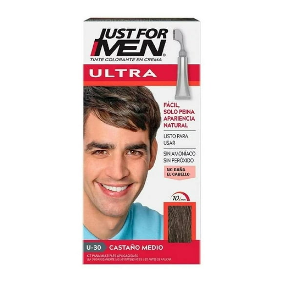Tinte para canas Just for men Ultra peine aplicador castaño medio u-30
