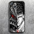 thumbnail image 3 of Berserk-funda suave de Anime para teléfono móvil Apple, carcasa negra para iPhone 15, 14, 13, 12, 11, XS, XR, X, 8, 7, 6, 6S Pro Max Plus Mini, 3 of 5