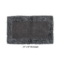 thumbnail image 3 of Better Trends 24" x 40" Premium Bathroom Rug 100% Cotton, Ultra Soft Bath Mat, Water Absorbent, Non-Slip Ruffle Border (Gray) Shaggy Border Collection, 3 of 6