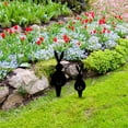 thumbnail image 4 of Metal Yard Stakes Yard Decor Metal Garden Decorative Animal Stake Decor Patio Decorations Outdoor Metal Statue For Yard Decor，1 Rabbit Inserted On The Ground, 4 of 8