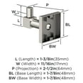 thumbnail image 6 of Amerock Appoint Polished Nickel Single Prong Robe Hook, 6 of 7