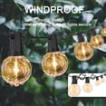 thumbnail image 3 of YZhouD12 ganchos colgantes Q con hebilla de seguridad, resistentes al viento, para colgar luces de cadena al aire libre, plantas y luces navideñas de patio, 5,6 cm, color negro, 3 of 8