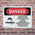 thumbnail image 4 of (2 Pack) Rotating Driveline Contact Cause Death OSHA Danger Sign 24 Inch X 18 Inch Plastic Sign, Weather Resistant, UV Protected for Workplace, Business, and Construction Site, Made in, 4 of 8