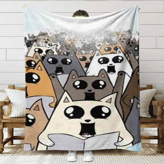 Exploding Kittens Throw Blanket Gifts for Fans Lover Girls Boys Women Present Hoodie Him Bed 60"x80"