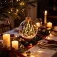 thumbnail image 5 of Glowing Christmas Story Ornament, Light-Up Mini Holiday Scene with Warm LED Light, Festive Keepsake Gift for Home Christmas Party Decoration,H-F, 5 of 6