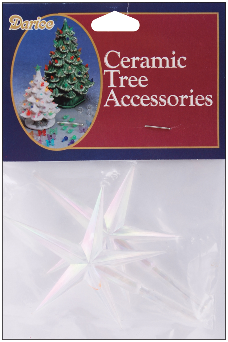 Light up Ceramic Christmas Tree Medium Twist lights assorted colors pkg 100