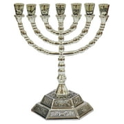 12 Tribes of Israel Jerusalem Temple Menorah choose from 3 Sizes Gold or Silver
