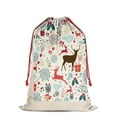 thumbnail image 3 of Christmas Bags Drawstring,Multicolor Christmas Deer Pattern Large Xmas Christmas Gift Bags,Reusable for Xmas and New Year Party Favors and Supplies,27.6" X 19.7", 3 of 6