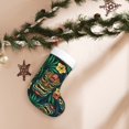 thumbnail image 7 of Salouo Tropical Tribe Mask Print Christmas Stockings,Large Xmas Stocking Set of 1 Holiday and Farmhouse Stocking for Christmas Holiday Party Decoration(17.7*11 Inch), 7 of 7