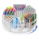 thumbnail image 1 of CraftGenes Organizador de bolígrafos para escritorio – Portalápices acrílico con empuñaduras de mano Organizador de escritorio giratorio extra grande 360 ​​con 7 compartimentos extraíbles para oficina, 1 of 9