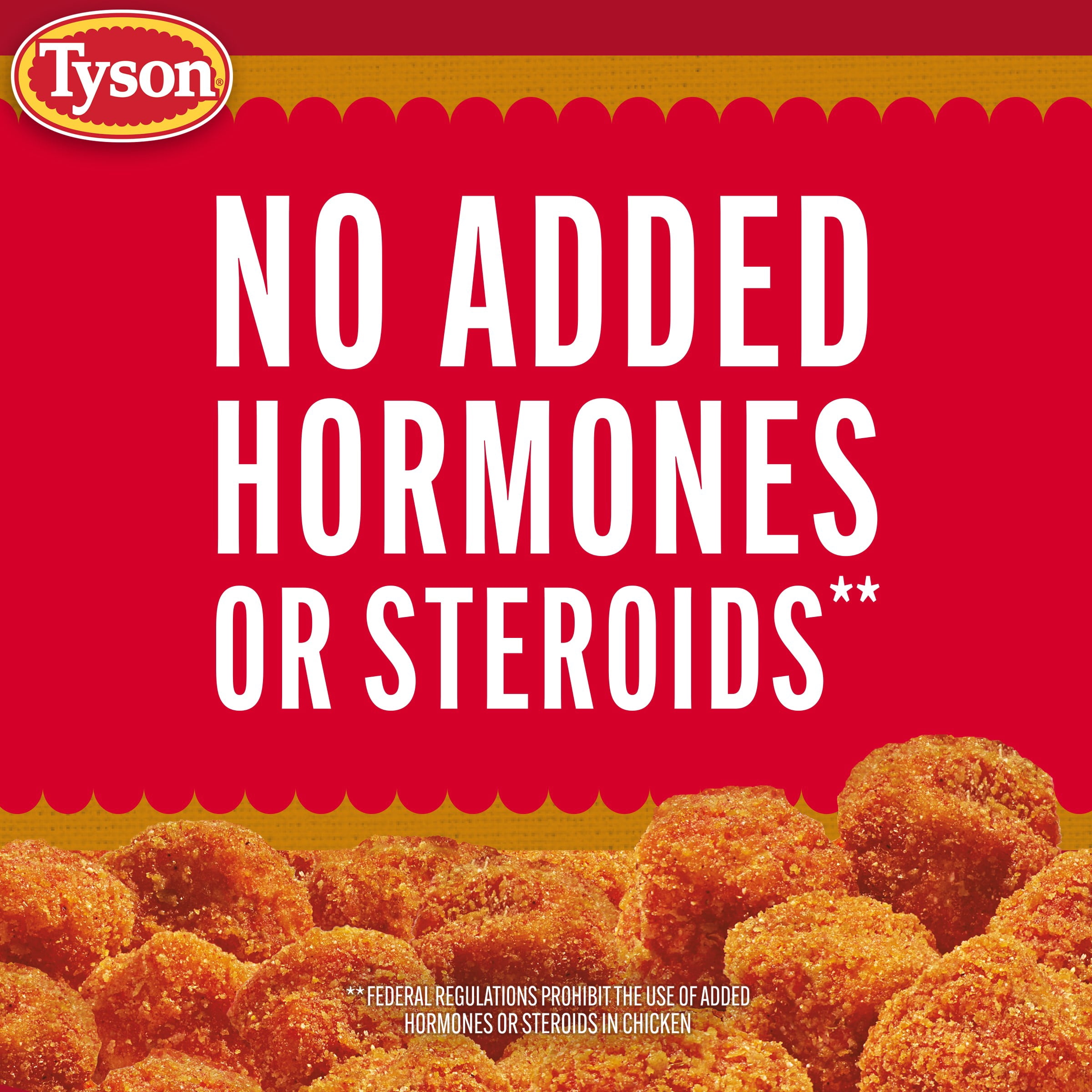 Tyson Fired Up Popcorn Chicken 25 oz, (Frozen, Fully Cooked)