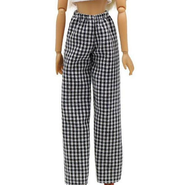 Fashion Outfits for barbie Doll Clothes Set Short Trousers Jeans