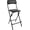 1, variant on Seat High 25" Folding Bar Stool with Backrest Leather Padded oldable Stool Chair for Gardening Kitchen Shop Cafe, Black (1Pack)