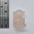 thumbnail image 5 of Adorable 1 Carved Rose Quartz Monkey Animal Bead, 5 of 12