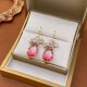 thumbnail image 2 of 1 Pair Of Zircon Butterfly Drop Dangle Earrings Jewelry Gift For Women Girls, 2 of 4