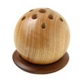 thumbnail image 2 of Portalápices esférico de madera, organizador de papelería, decoración, regalo, adorno creativo, soporte para brochas de maquillaje, para hogar,, 2 of 8