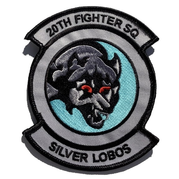 20th Fighter Squadron Silver Lobos Patch – Sew On