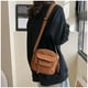 thumbnail image 1 of Women's Corduroy Shoulder Bag With Zipper Fashionable Solid Color Casual Cloth Bag With Campus Style For One Shoulder Crossbody Small Bag, 1 of 9