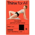 thumbnail image 3 of Thinx for All Women's Super Absorbency Cotton Brief Period Underwear, Small, Black, 3 of 9
