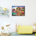 thumbnail image 4 of GS3773 Cuadrado Resina Diamante Serie Paisaje Casa Calle Diamante 40*30CM, 4 of 9
