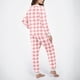 thumbnail image 5 of Conjunto de top y pantalones de poliéster con bolsillos largos y estampado de cuello redondo informal para mujer, 5 of 6