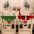 thumbnail image 4 of Chairs Covers Adorable Elastic Fabric Christmas Decor Chair Back Belt for Home, 4 of 8